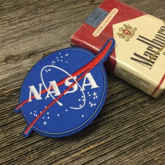 NASA Logo embroidery badge * America aviation cosmos department na autograph rhinoceros niaJHWP38