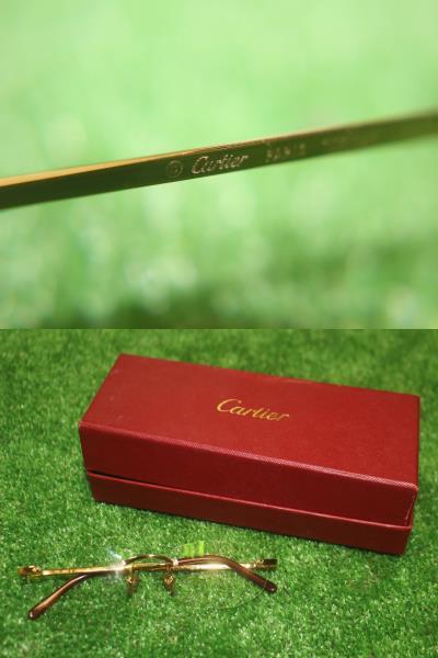 12088 Cartier カルティエ 度入り メガネ 眼鏡 めがね 135 □17_画像3