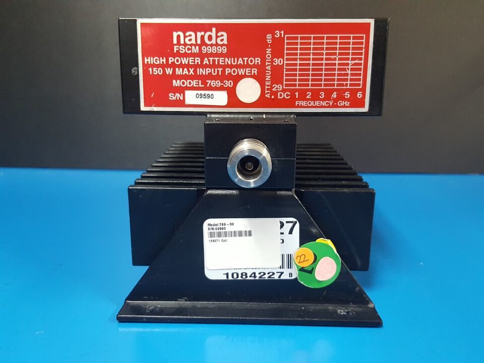 [NBC] ナルダ Narda 769-30 固定アッテネータ Fixed attenuator, 6GHz 30dB 150W (中古 09590)
