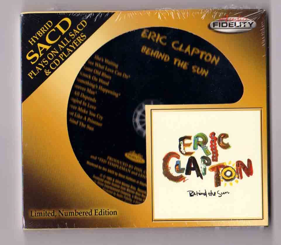 新品・廃盤　SACD Eric Clapton Behind The Sun SACD Audio Fidelity AFZ 175 Steve Hoffman シリアルナンバー 入り エリック・クラプトン_画像1