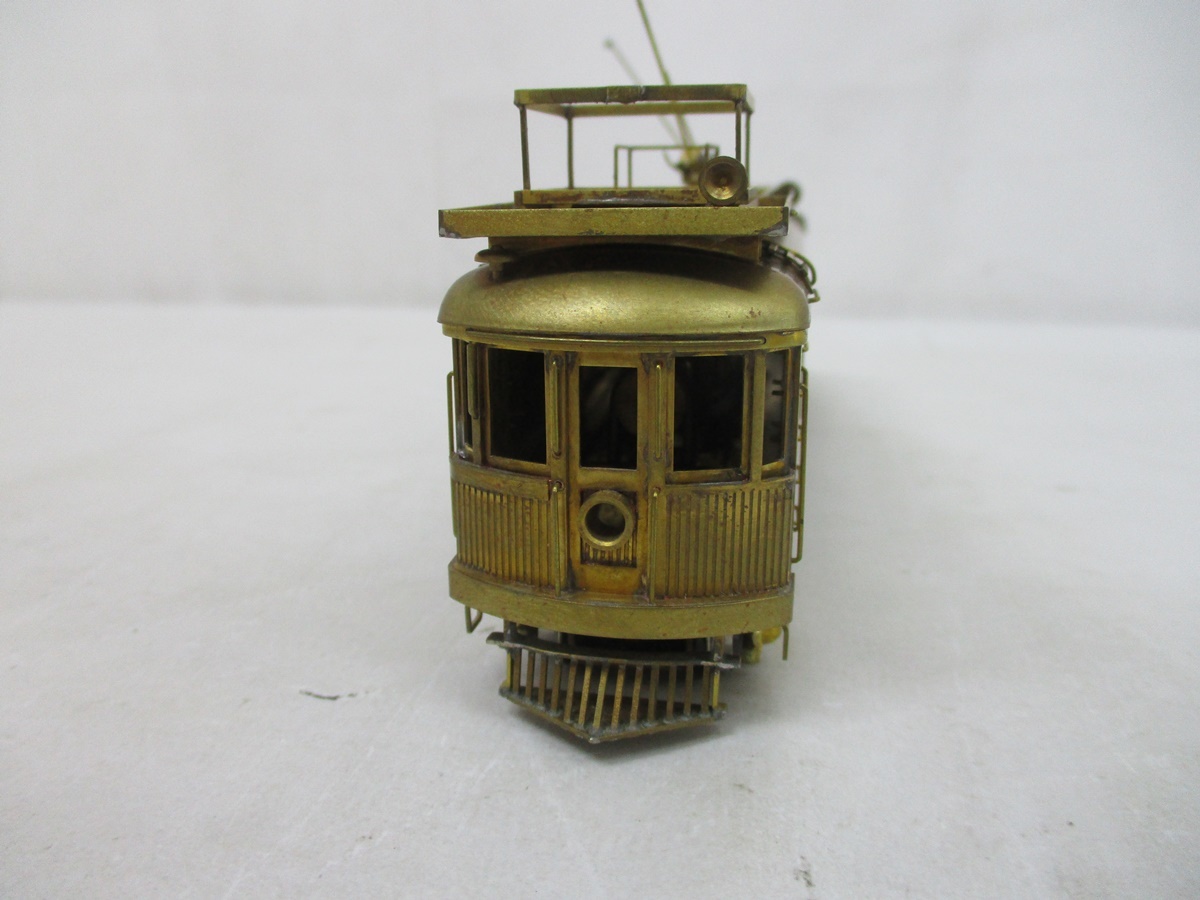 5883Y HOゲージ Pacific Electric Wood Tower Car. パシフィックエレクトリック #00157 Orion Model Japan 真鍮 パシフィック電鉄 鉄道車両_画像9