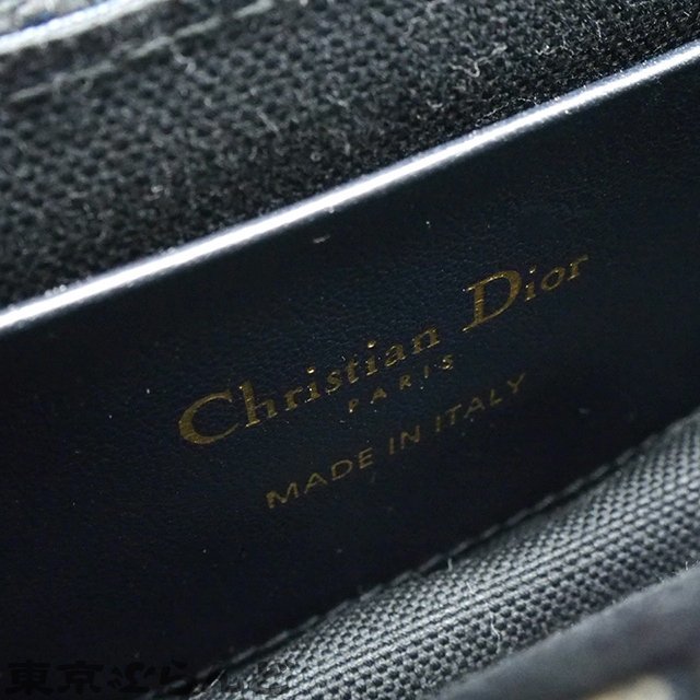 101699689 クリスチャンディオール Christian Dior 30 モンテーニュ ナノ ポーチ チェーンショルダーバッグ S2105UTZQ ネイビー レディース_画像6