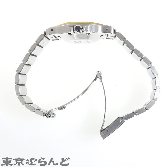 101700266 1円 カルティエ CARTIER サントスオクタゴン LM Ref. 81037288 ホワイト SS K18YG 腕時計 メンズ 自動巻 不動 ジャンク 現状_画像3