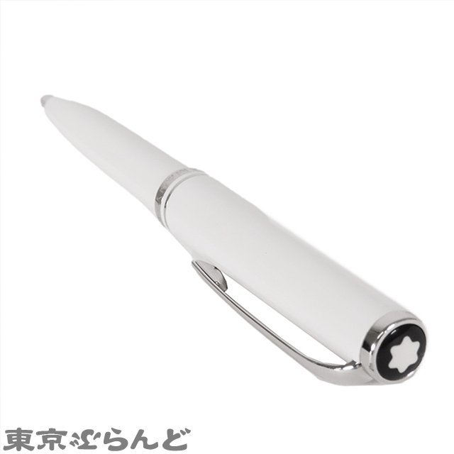 101700799 モンブラン MONTBLANC スターボールペン ホワイト メタル 筆記用具 ツイスト式 ボールペン ユニセックス_画像3
