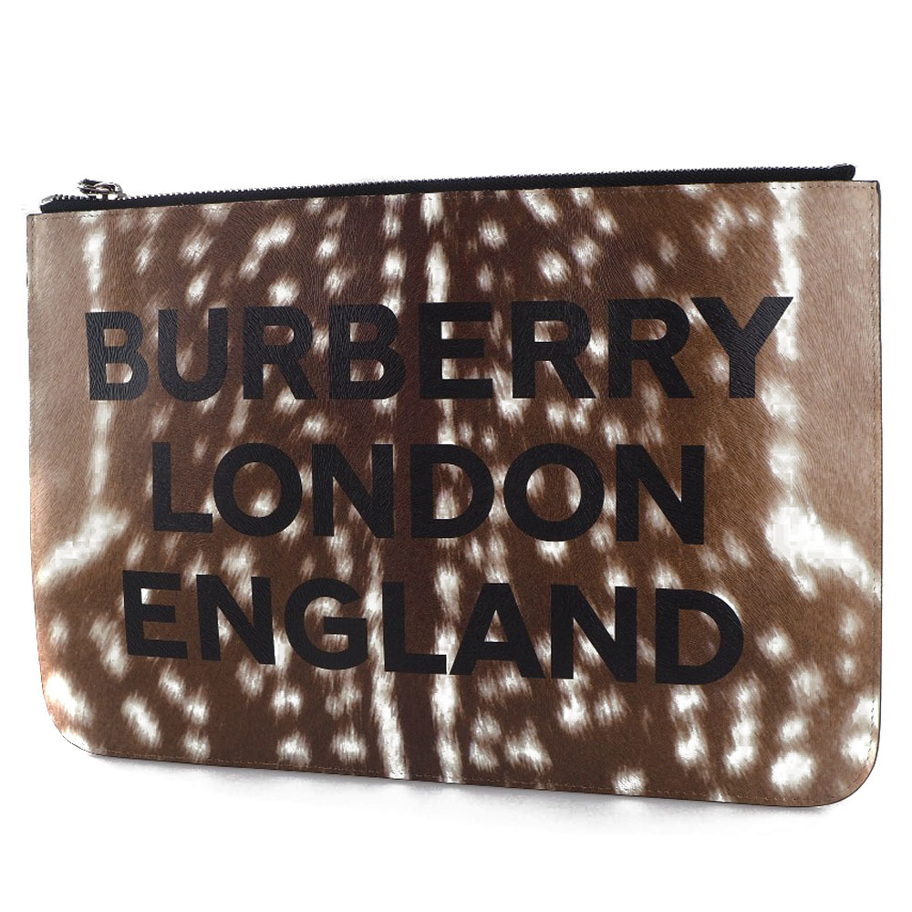 BURBERRY Burberry LONDON ENGLAND ручная сумочка 8015103 клатч телячья кожа чай женский [H201122810] не использовался 