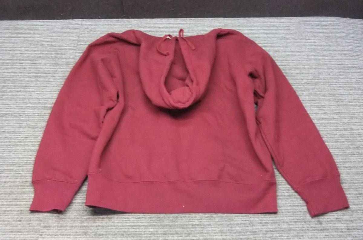 nc コ12-13 Supreme pearl hooded sweatshirt cardinal/シュプリーム/カーディナル ロゴ フード スウェット パーカー/レッド 赤/Sサイズ_画像2
