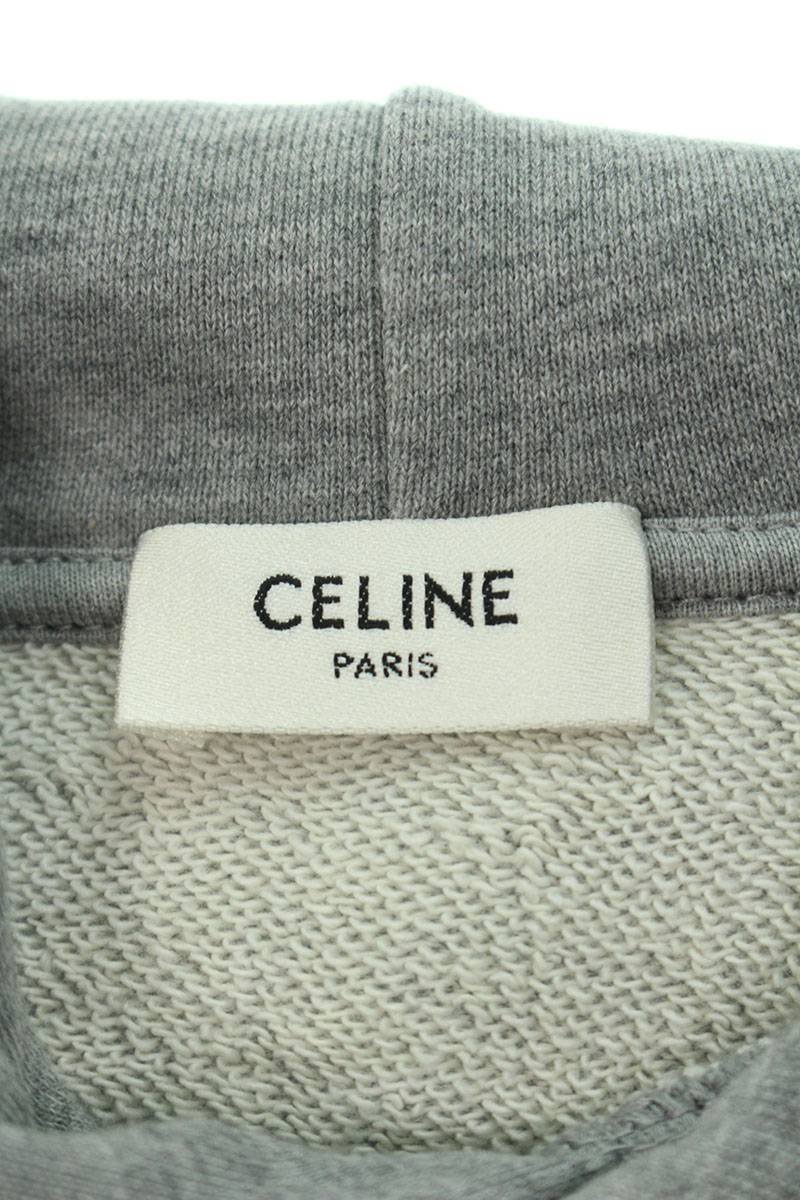 セリーヌバイエディスリマン CELINE by Hedi Slimane 23AW 2Y65D670Q サイズ:M ロゴプリントルーズパーカー 新古品 SB01_画像3