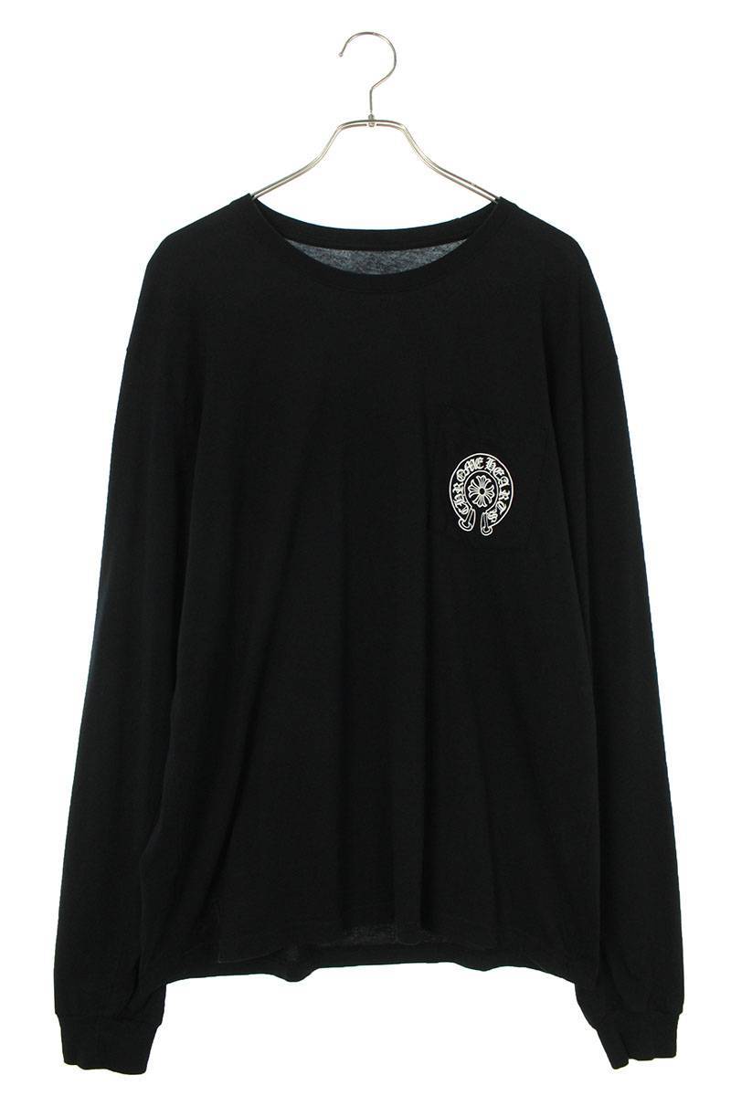 クロムハーツ Chrome Hearts CH L/S LTD サイズ:XL マイアミMIAMI限定ホースシュープリント長袖カットソー 中古 OM10