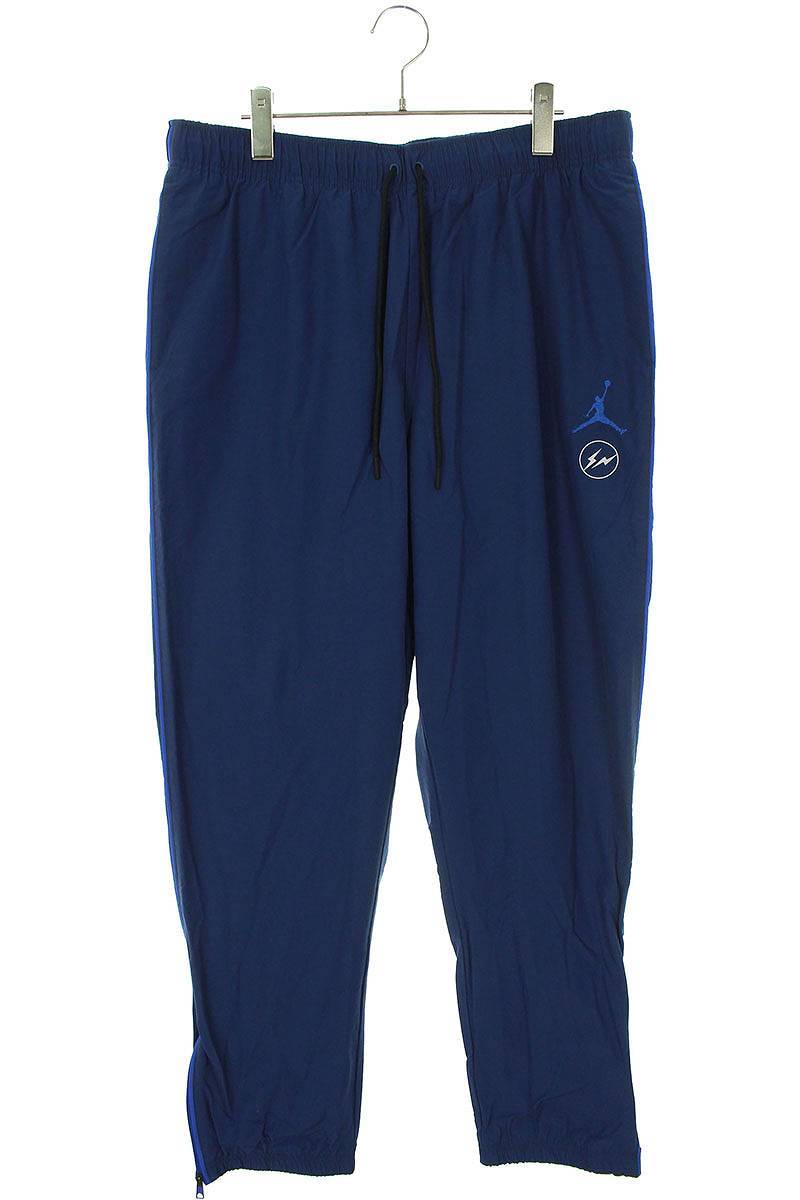 ナイキ NIKE フラグメントデザイン WOVEN PANT DA2979-414 サイズ:XL ロゴデザインナイロントラックロングパンツ 中古 BS99