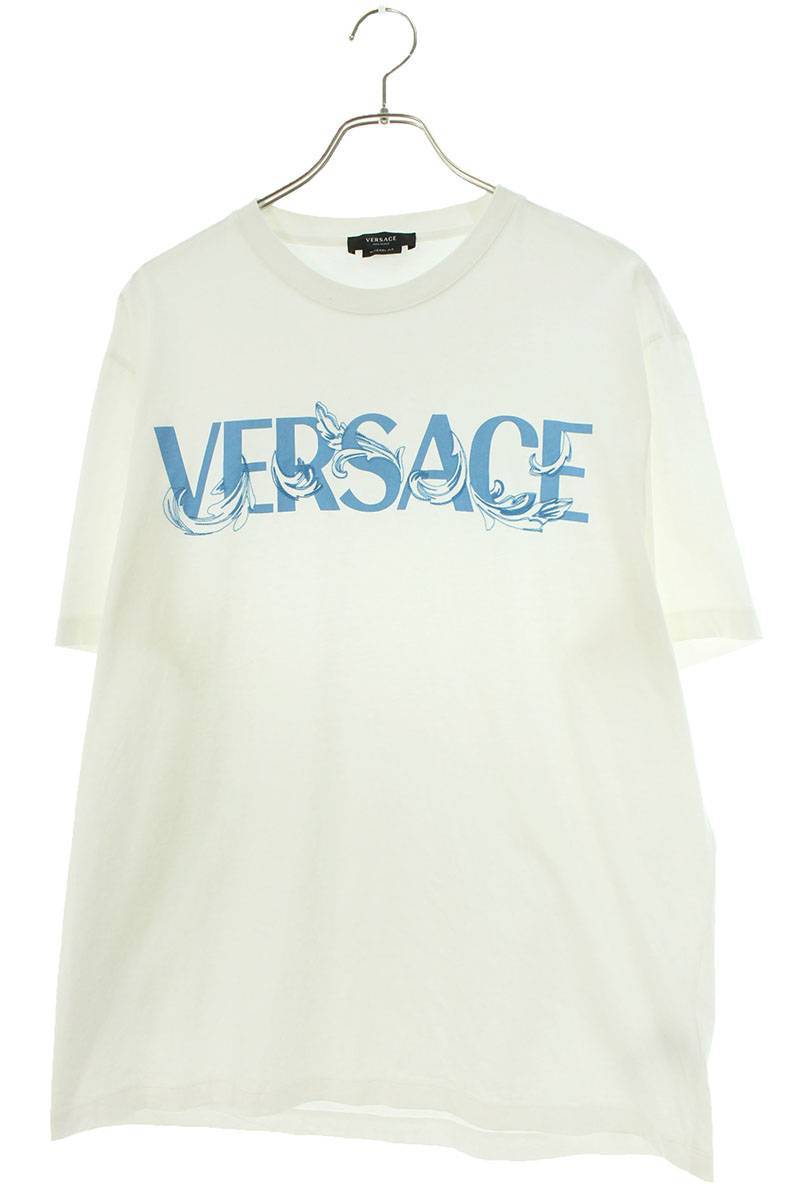 ヴェルサーチ VERSACE 1006974 サイズ:XL バロッコシルエットロゴTシャツ 中古 BS99_画像1