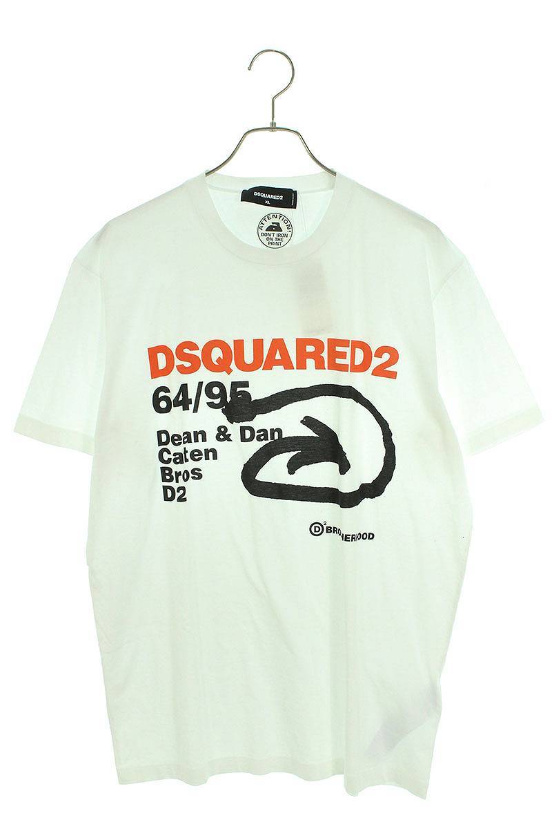 ディースクエアード DSQUARED2 S74GD990 サイズ:XL フロントプリントTシャツ 中古 BS99