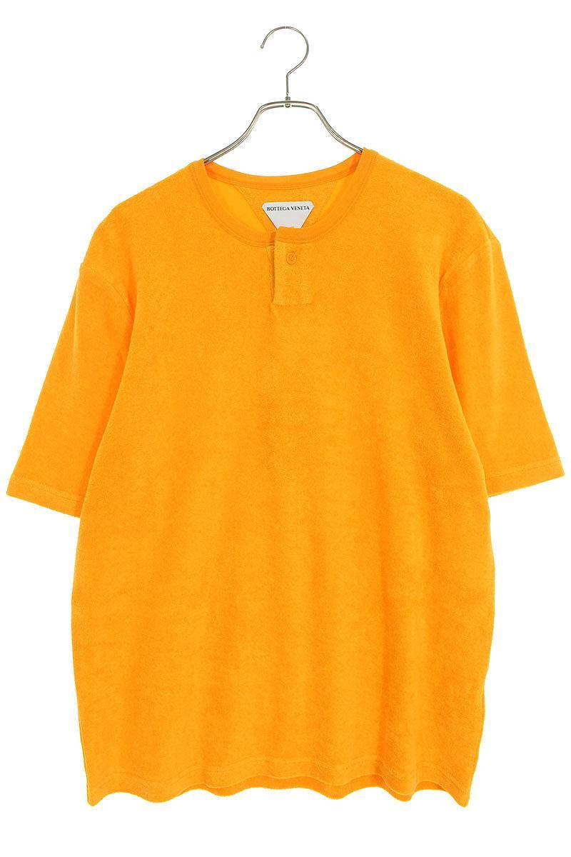 ボッテガヴェネタ BOTTEGA VENETA 656849 V0UE0 サイズ:L ヘンリーネックパイルTシャツ 中古 BS99の画像1