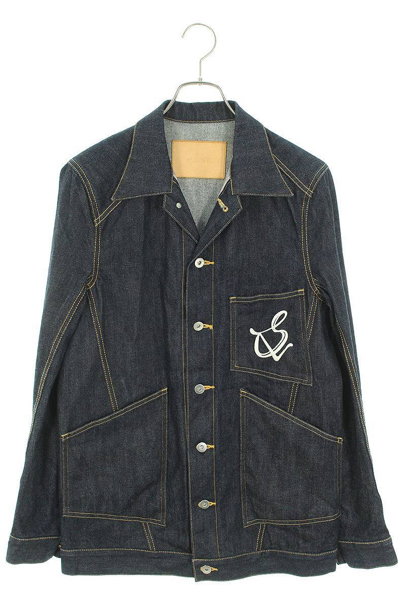 サルバム sulvam SN-J30-090 サイズ:S 胸刺繍カバーオールデニムジャケット 中古 BS99
