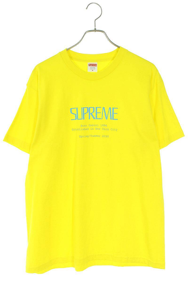 シュプリーム SUPREME 20SS Anno domini Tee サイズ:M ロゴデザインTシャツ 中古 BS99