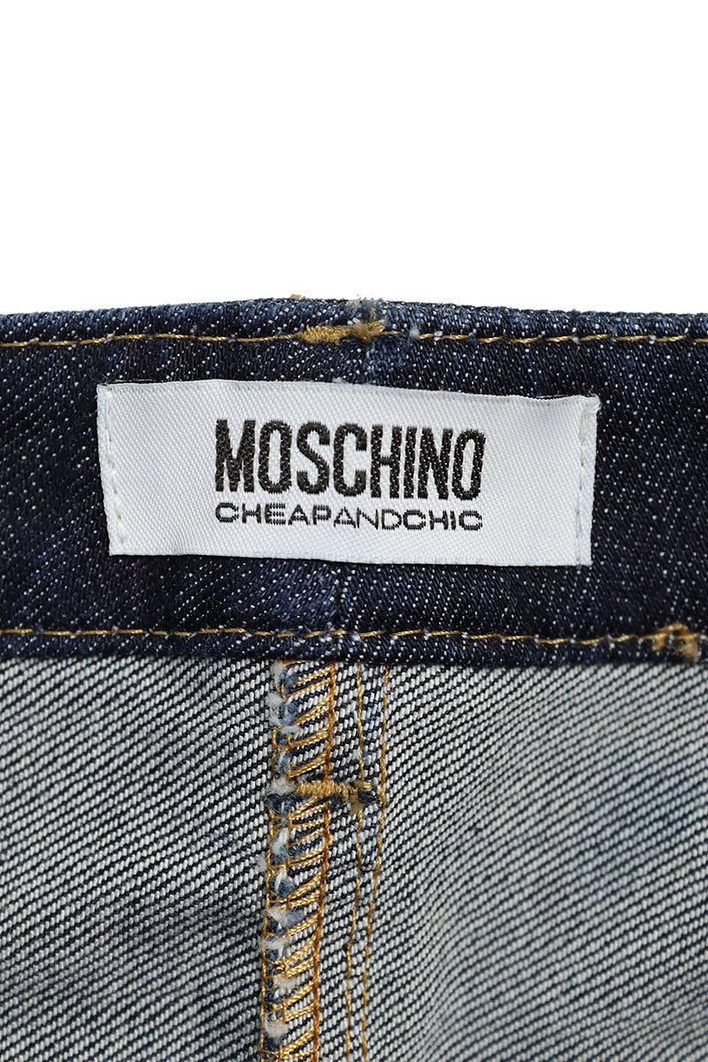 モスキーノチープ&シック MOSCHINO CHEAP & CHIC KW5249102 サイズ:40 裾デザインデニムパンツ 中古 BS99_画像3