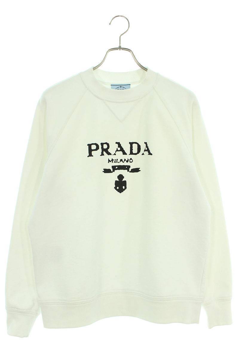 プラダ PRADA 134631 サイズ:XS ロゴプリントモックネックスウェット 中古 SS13_画像1