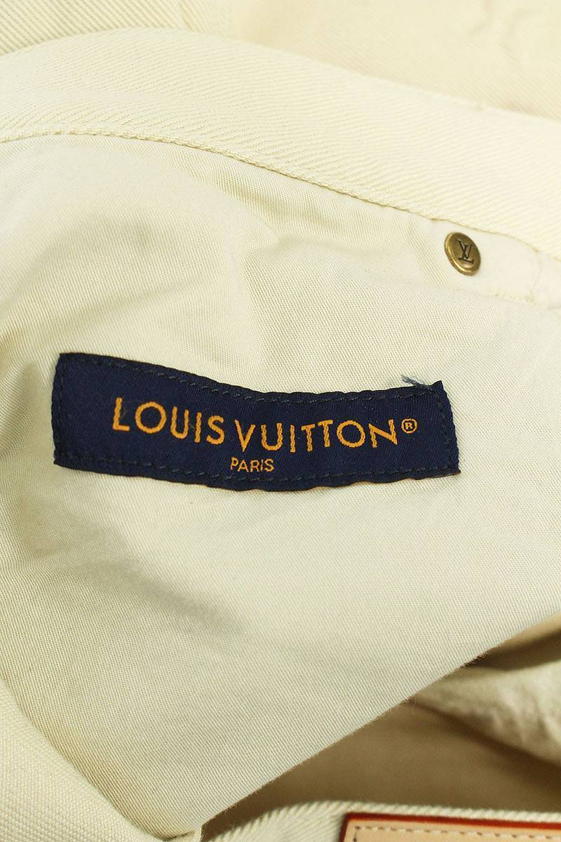 ルイヴィトン LOUISVUITTON 23SS RM231Q TZ0 HOD45W サイズ:33インチ モノグラム裾ジップカーペンターロングパンツ 中古 SS13_画像3