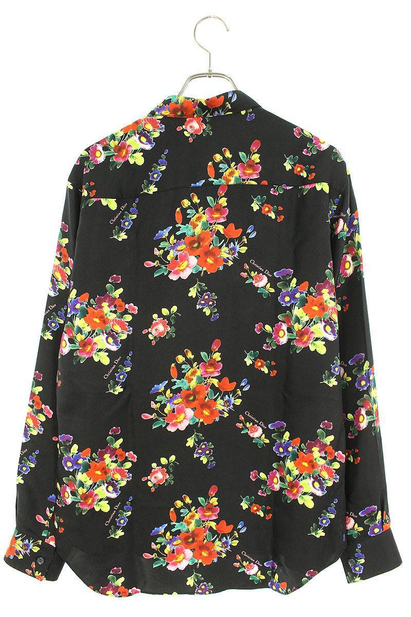  Dior DIOR 19SS 923C561W6009 size :38 BEE embroidery total pattern silk long sleeve shirt used SS13