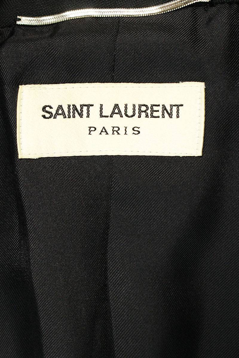 サンローランパリ SAINT LAURENT PARIS 326807 Y6388 サイズ:44 ラペル切替スモーキングチューブジャケット 中古 SS13_画像3