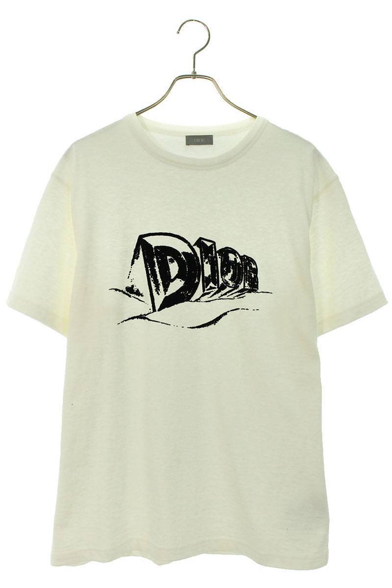 ディオール DIOR 23AW 393J696A0849 サイズ:L スラブコットンジャージーTシャツ 中古 SS13_画像1