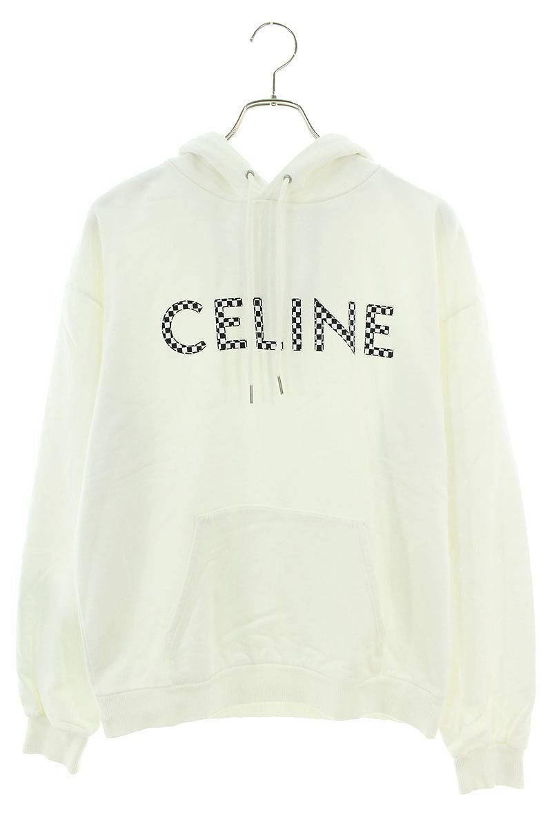 セリーヌバイエディスリマン CELINE by Hedi Slimane 21AW 2Y479052H サイズ:M ロゴスタッズプルオーバーパーカー 中古 SS13_画像1