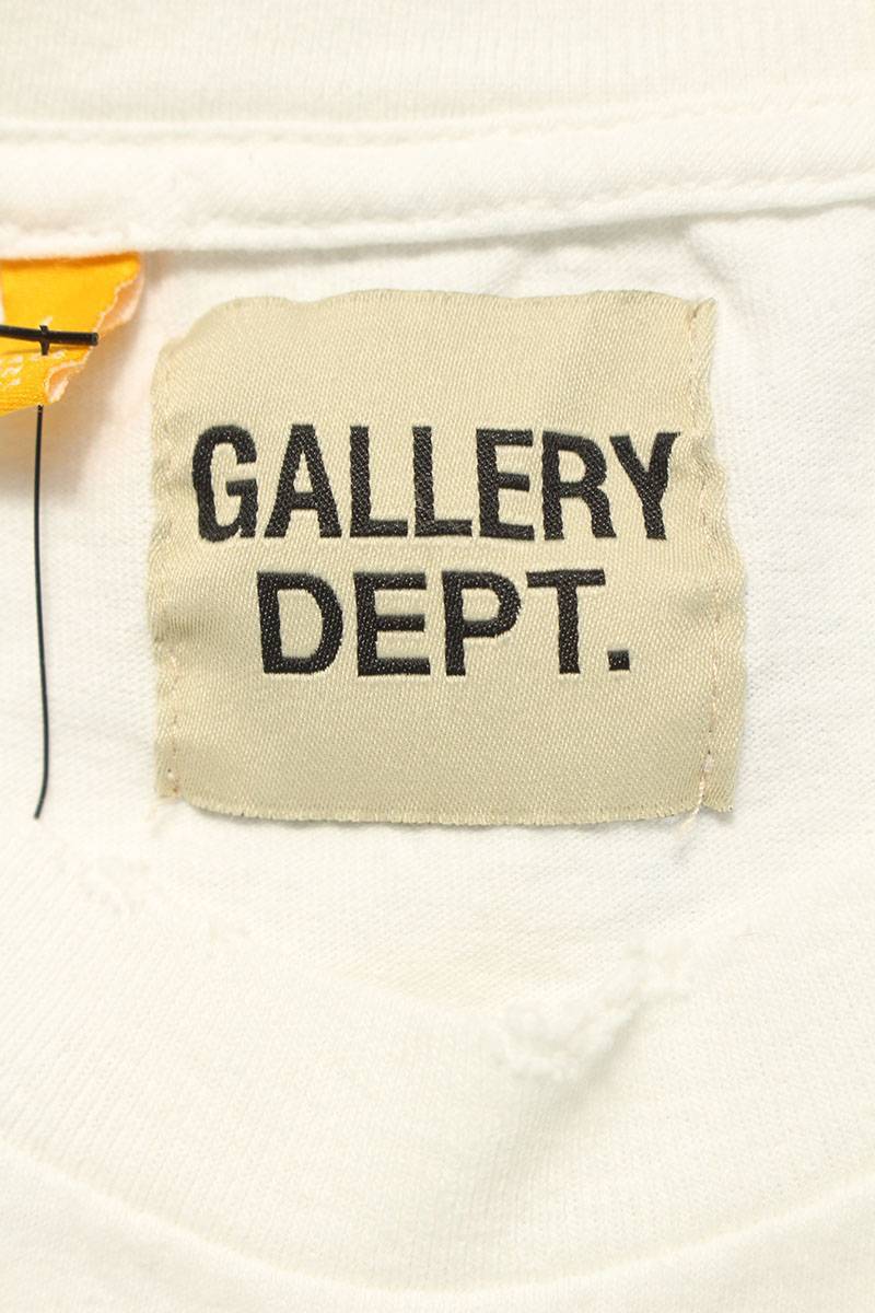 ギャラリーデプト GALLERY DEPT DZ-22 サイズ:L バックロゴプリントダメージTシャツ 中古 BS99_画像3