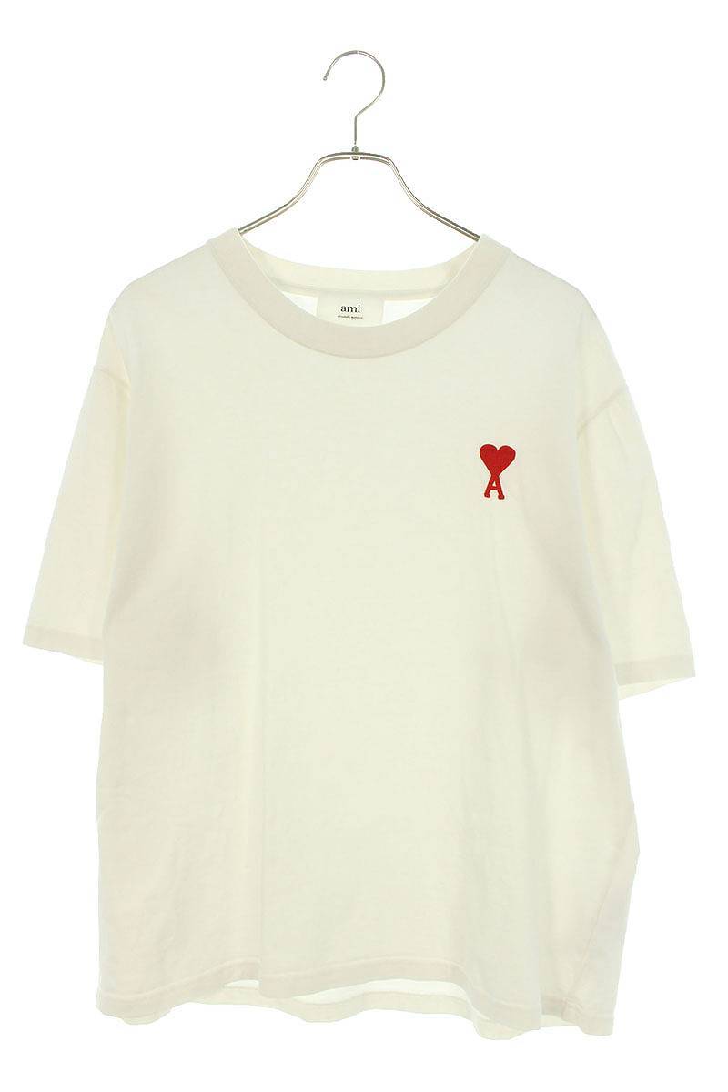 アミアレクサンドルマテュッシ AMI Alexandre Mattiussi UTS004.726 サイズ:L ハートAロゴ刺繍Tシャツ 中古 BS99
