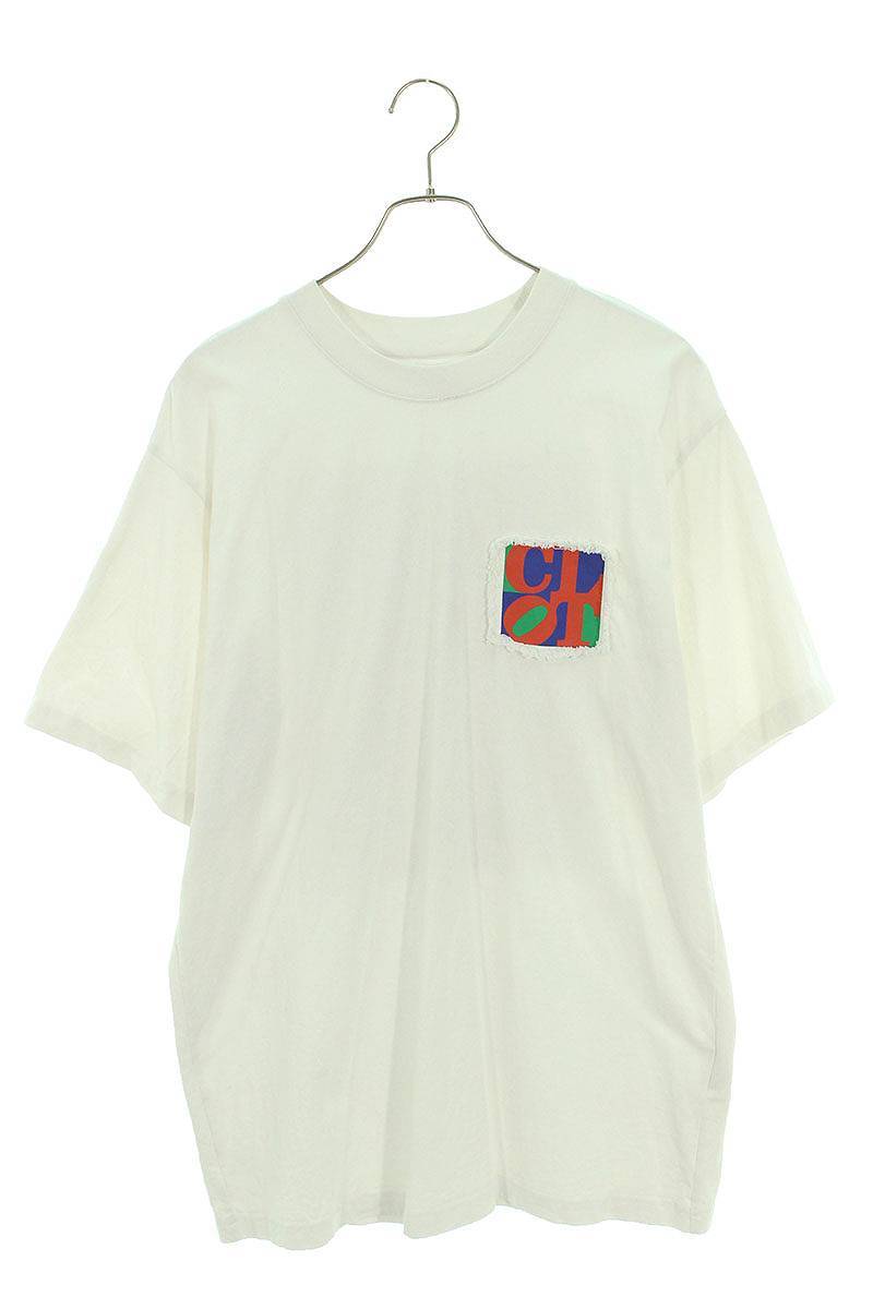 クロット CLOT CLTE23S10003WHT サイズ:L パッチプリントオーバーサイズTシャツ 中古 BS99_画像1
