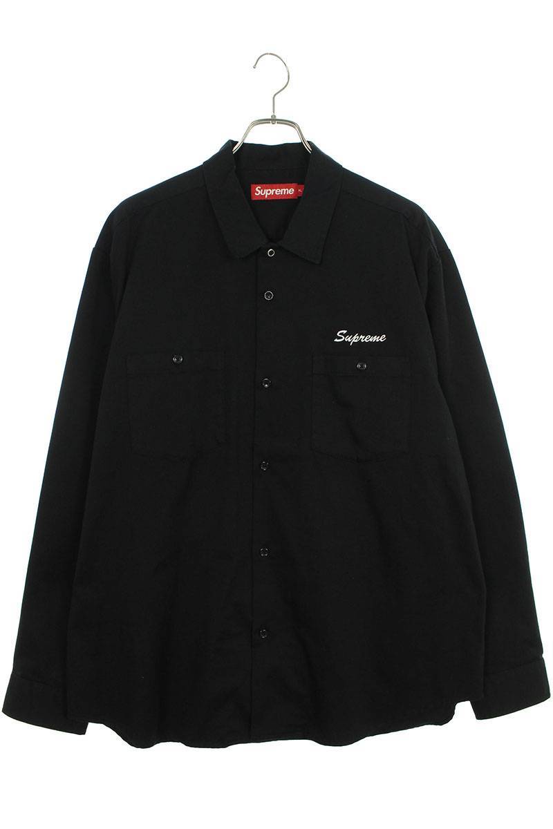 シュプリーム SUPREME 23AW American Psycho Work Shirt サイズ:XL バック刺繍ワーク長袖シャツ 中古 BS99