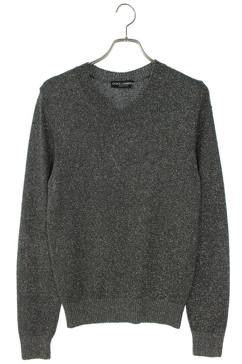  Dolce and Gabbana DOLCE & GABBANA G4061K size :44 lame crew neck knitted used BS99