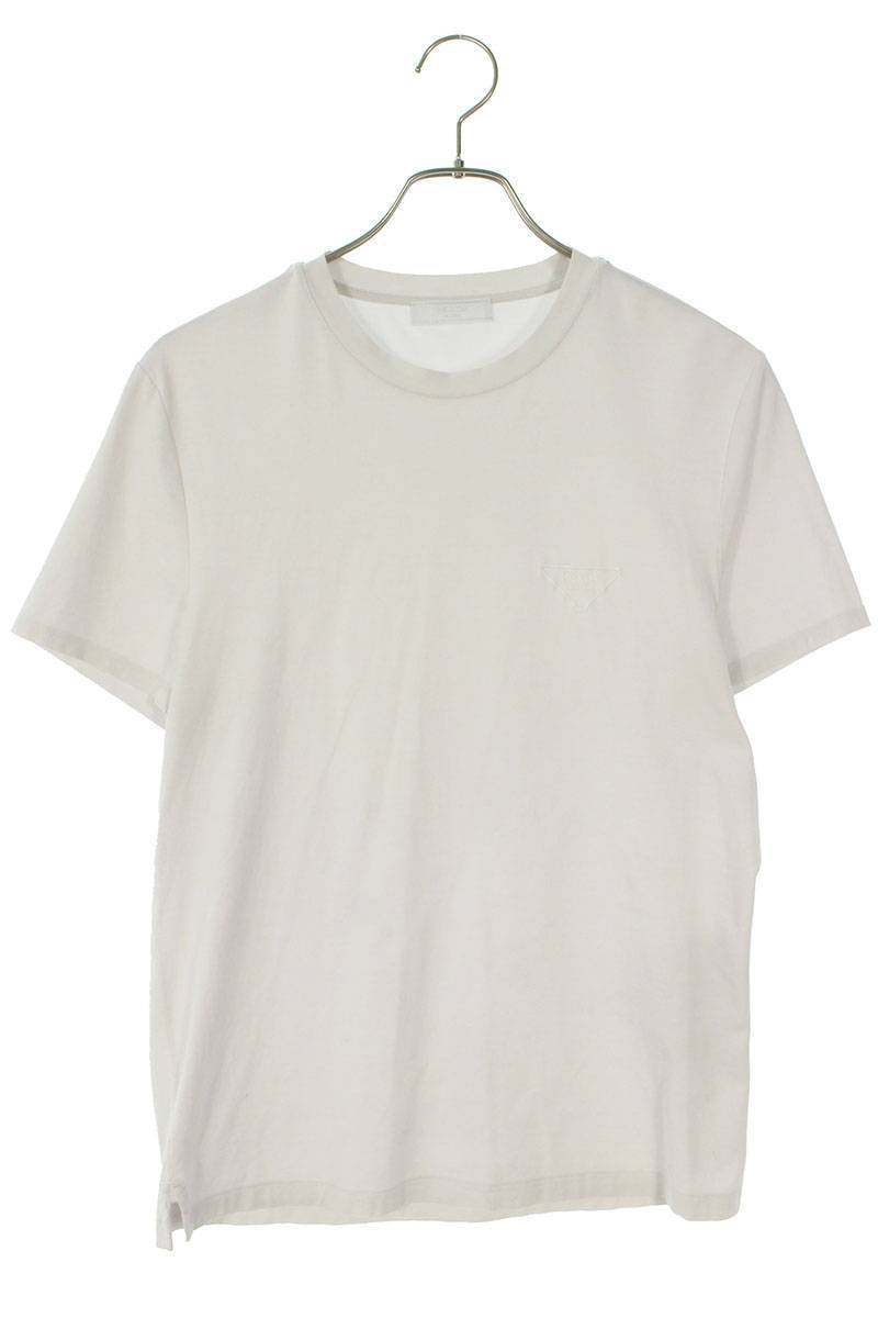 プラダ PRADA UJN712 S211 1YDP サイズ:XS 三角ロゴ ストレッチコットンTシャツ 中古 BS99