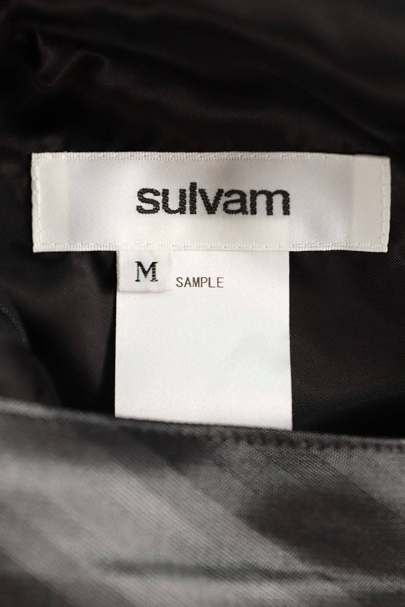 サルバム sulvam SQ-S10-020 サイズ:M ストライプボタンロングスカート 中古 BS99_画像3