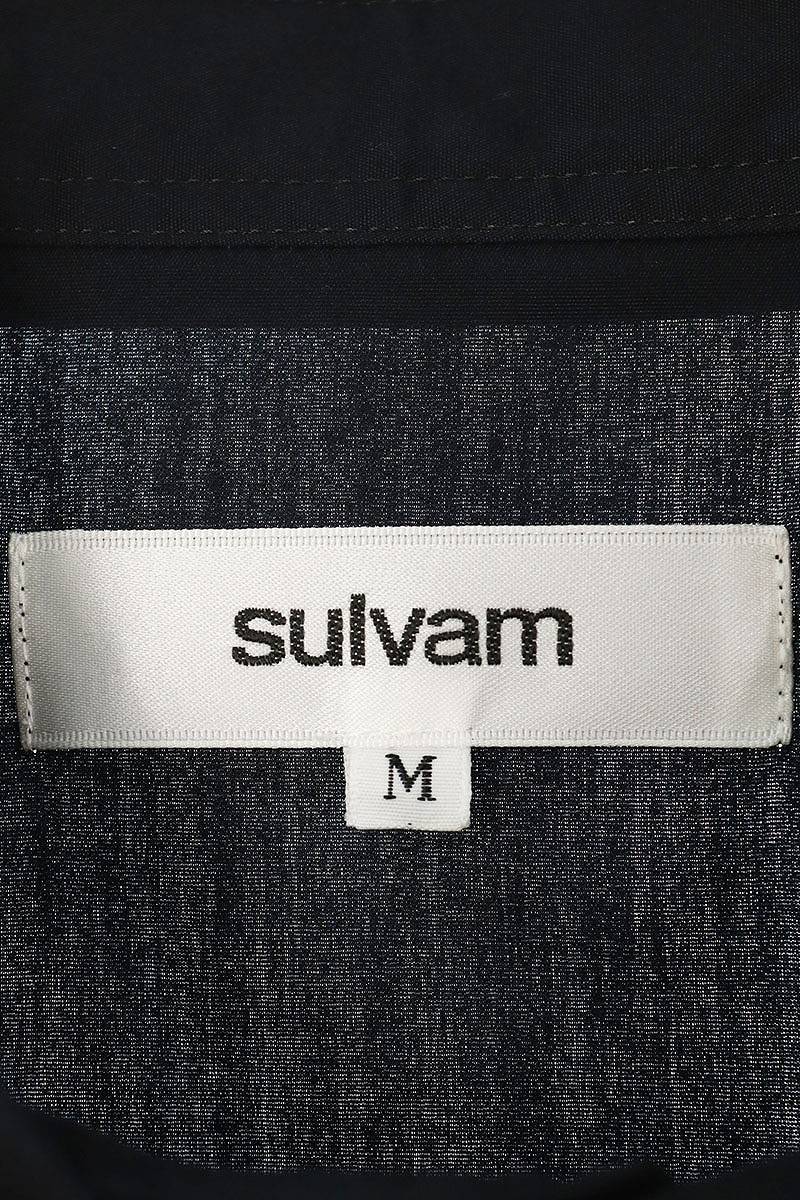 サルバム sulvam SQ-B05-001 サイズ:M アームカットオフ長袖シャツ 中古 BS99_画像3