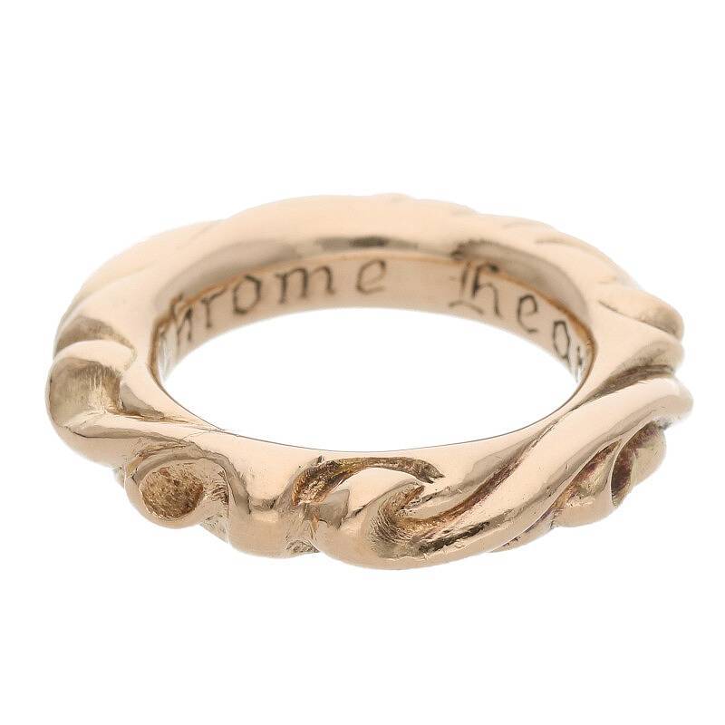 無料クーポン配布 アプリ インボイス原本】CHROME HEARTS/クロムハーツ NTFLリング 4.5号 指輪