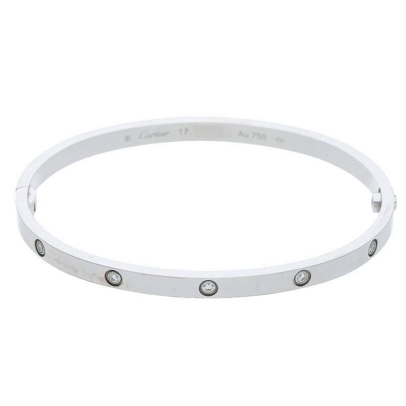 カルティエ Cartier LOVE BRACELET SM DIA サイズ:17 18KYGスモールラブブレスレット 中古 SS13