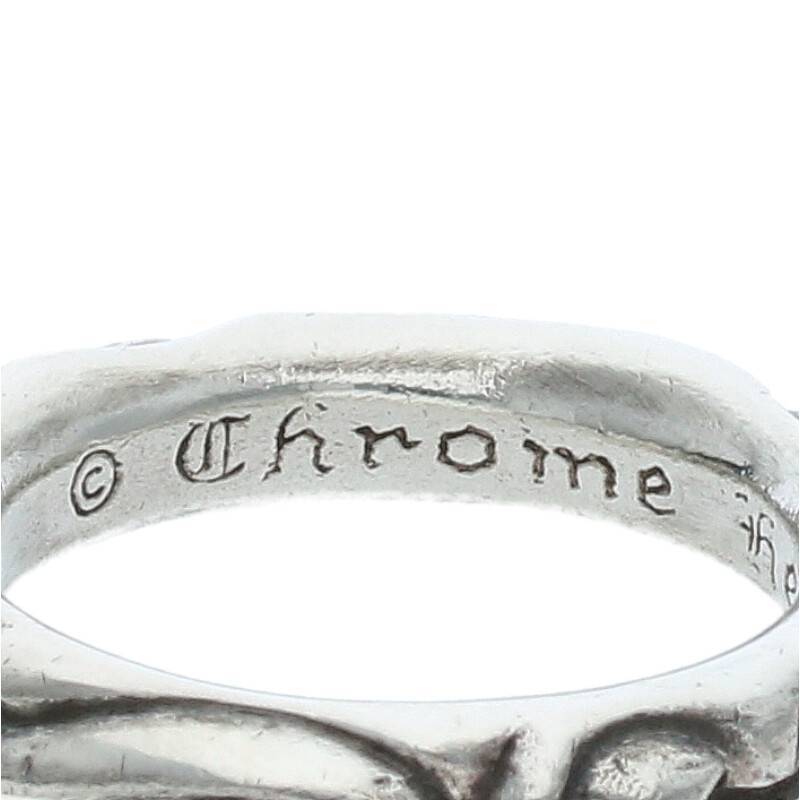 クロムハーツ Chrome Hearts SCRL BAND/スクロールバンド サイズ:15号 シルバーリング 中古 SJ02_画像3