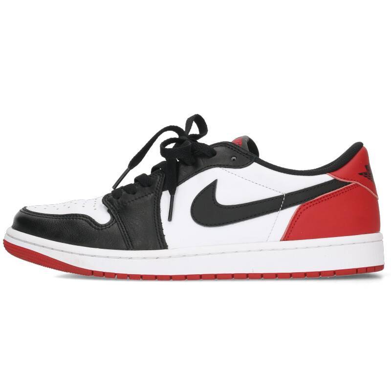 ナイキ NIKE AIR JORDAN 1 RETRO LOW OG BLACK TOE CZ0790-106 サイズ:29cm エアジョーダン1レトロロースニーカー 中古 BS99_画像1