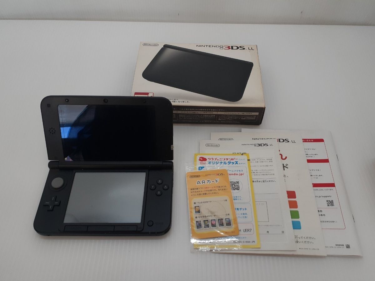 SZ55-231204-38 【中古・動作確認済み】 任天堂 Nintendo 3DS LL SPR-S-JPN-C0 ブラック ゲーム機 本体_画像1