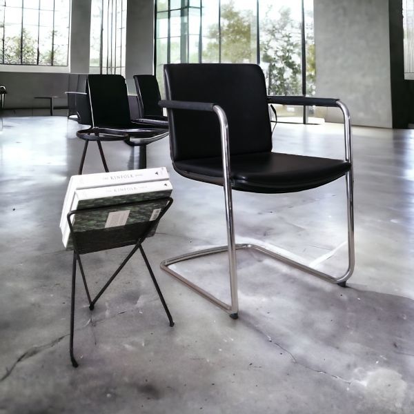 Neos Wilkhahn / Cantilever Designed By wiege_Germany #cassina #Knoll 高級 本革 ドイツ チェア マルトスタム マルセルブロイヤー 13万_画像3