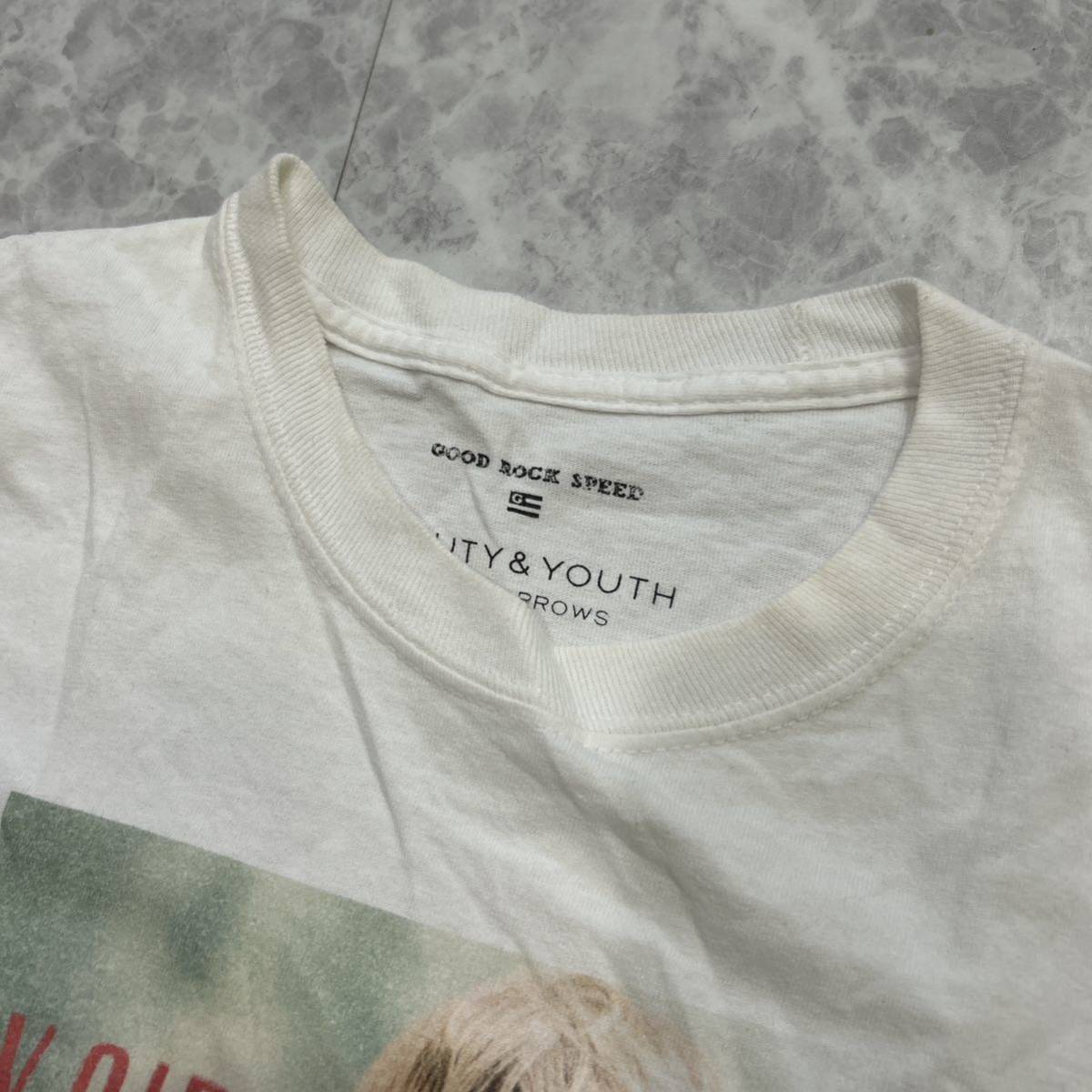  JJ @ 古着 GOOD ROCK SPEED グッドロックスピード BEAUTY&YOUTH UNITED ARROWS 長袖 MY GIRL プリント Tシャツ / カットソー F トップス_画像7