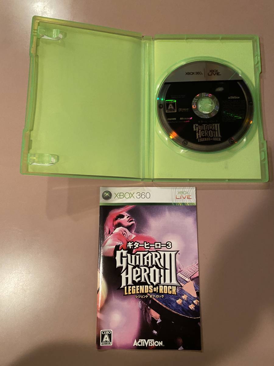 Xbox360★ギターヒーロー３ レジェンドオブロック★used☆Guitar Hero 3 Legend of rock☆import Japan JP_画像2