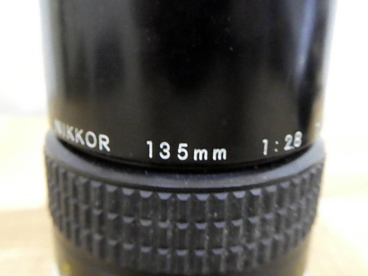 US681【激レア】ニコン 28mm F2.8 ＆　135mm F2.8 オールドレンズ　単焦点　中古　現状　/5_画像3
