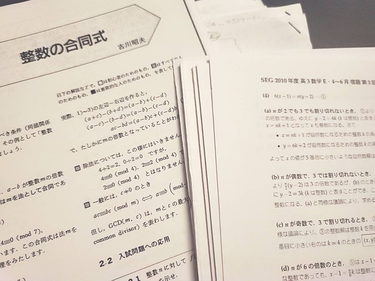 SEG EDUCA 大学入試基本演習-EⅢ テキスト・プリント・板書 フル SEG EDUCA 大学入試基本演習-EⅢ テキスト・プリント・板書 フル