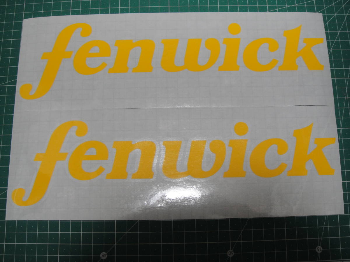 FENWICK フェンウィック ステッカー 横280ｍｍ ゴールド 色サイズ限定 1枚 ハイグレード耐候６年 の画像3