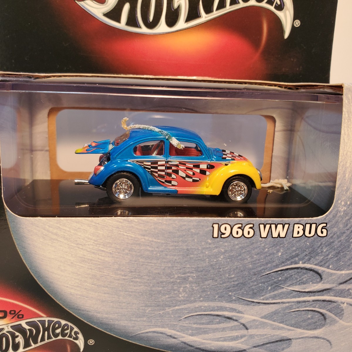 HOT WHEELS ホットウィール 1/64「1996 VW BUG」と「PLYMOUTH BARRACUDA FUNNY CAR」2台セット 2002年製 未使用未開封 650_画像6