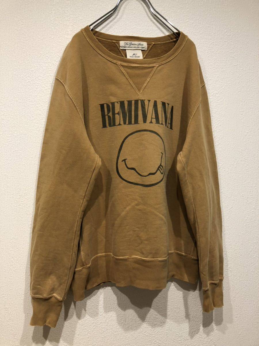 REMI RELIEF REMIVANA プリントスウェットトレーナー レミレリーフ nirvana カートコバーン 日本製_画像3