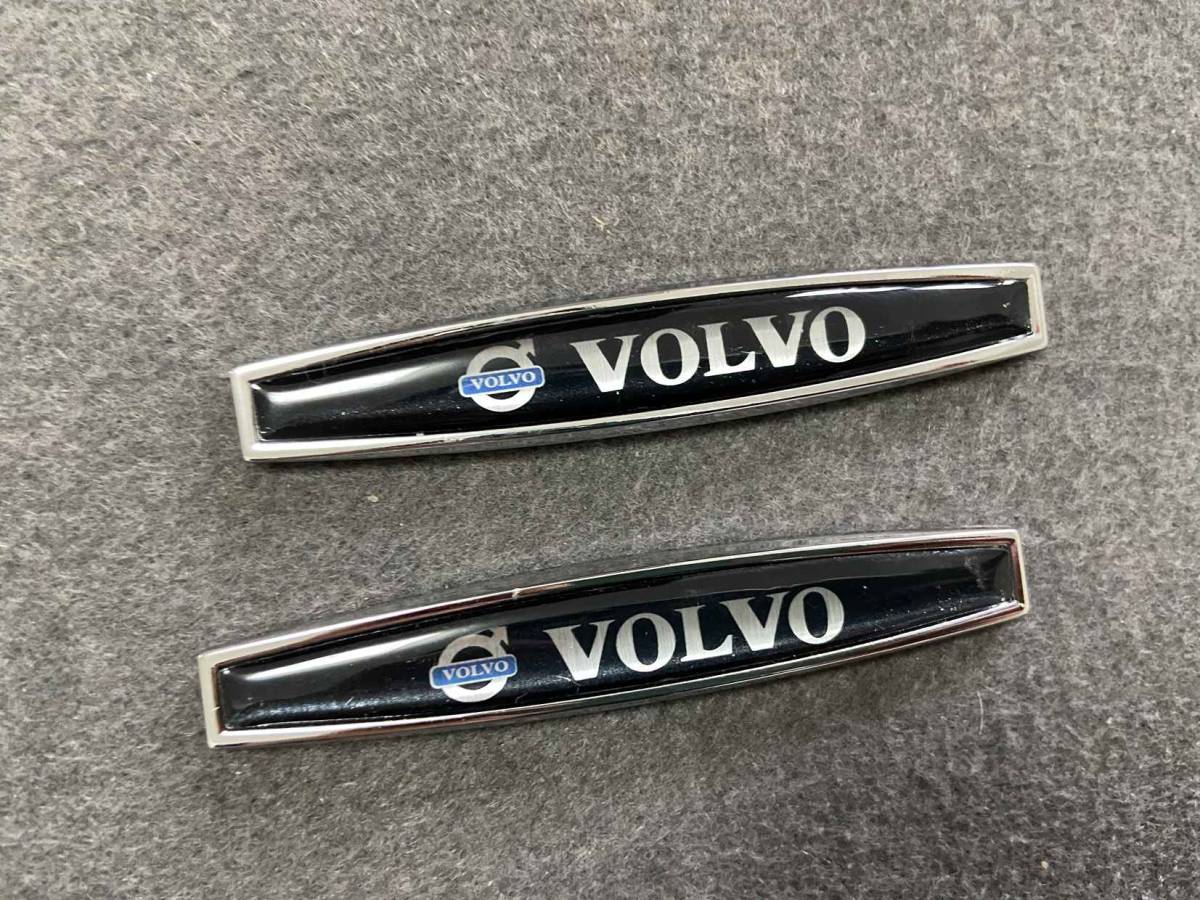 ボルボ VOLVO 車用デカール カーステッカー プレート エンブレム フェンダーバッジ シール 傷を隠す 2枚セット　117番_画像1