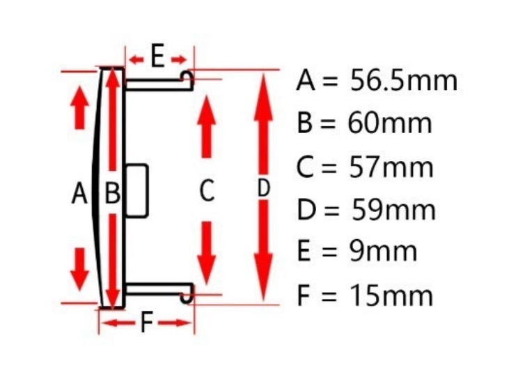 ABT ホイールキャップ ホイール ハブキャップ センター キャップ保護 防塵 4個セット 外径60mm T27番_画像8