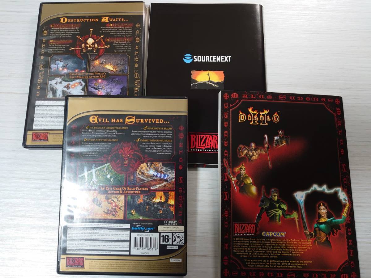 ★中古品★ Windows/Mac用 Diablo ＆ DiabloⅡ Expansion セット 日本語マニュアル付きを1円～！_英語版です！