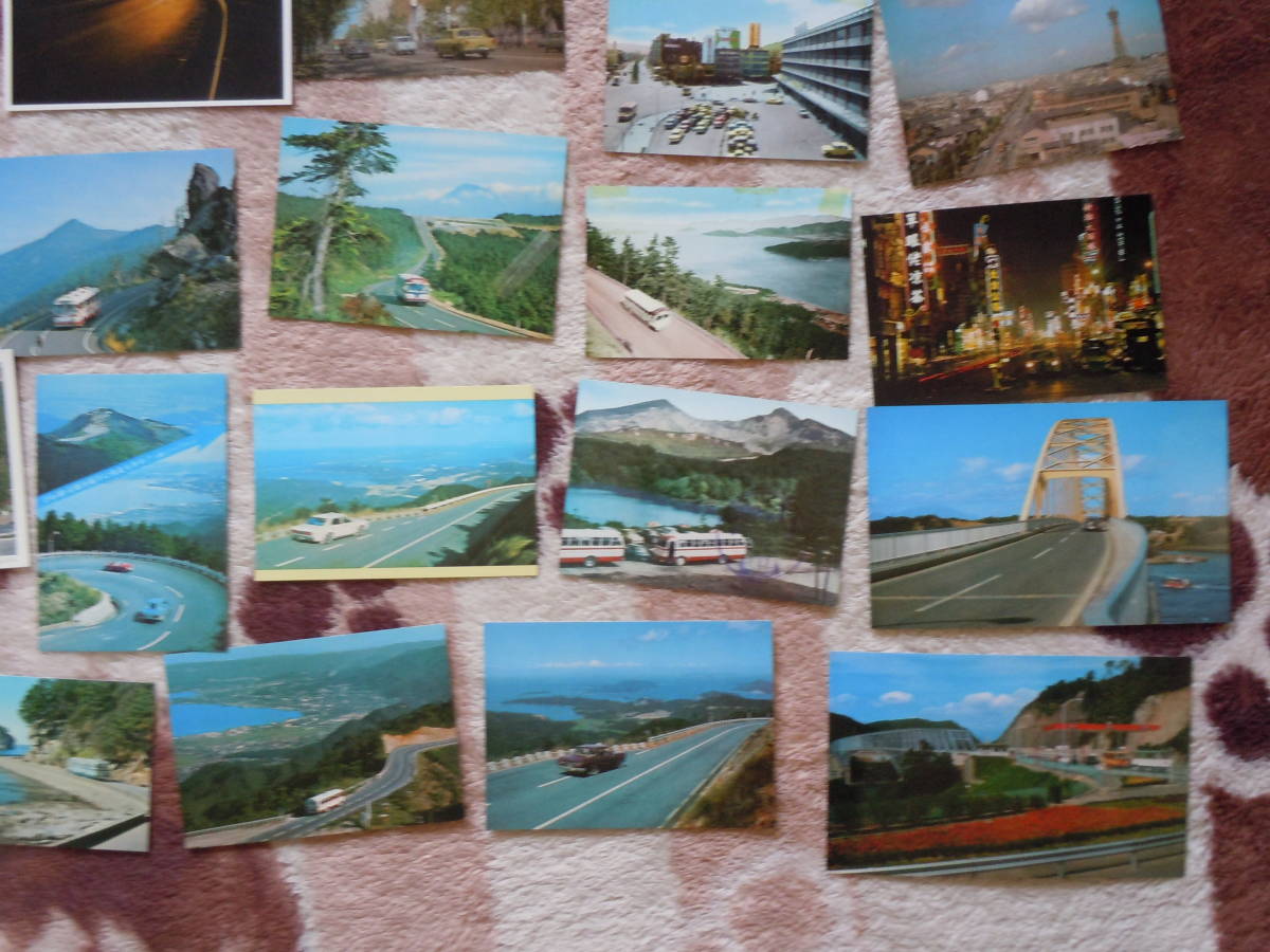 色々な観光地での乗用車やバスの写真がある絵葉書です。1枚使用済。外国物が2か3枚あり。52枚まとめて_画像5